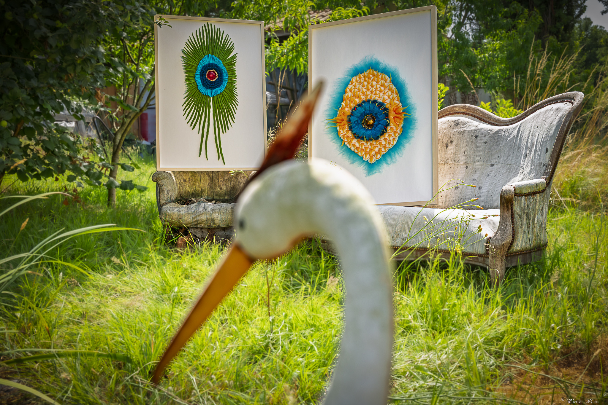 sculpture laine feutrée